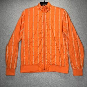 Sniper Gang Windbreaker Jacket Size Large Reflective Print Orange RARE - READ